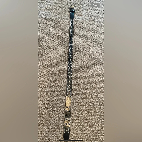 Skull Studded Men’s‎ Belt Sz 38x40 - Picture 2 of 9